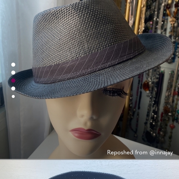 Bundle Of 2 Fedora Hats  Christys Crown Series Gray & 1 Khaki Fedora - Picture 2 of 16